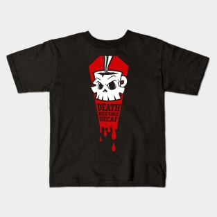 Death Before Decaf Kids T-Shirt